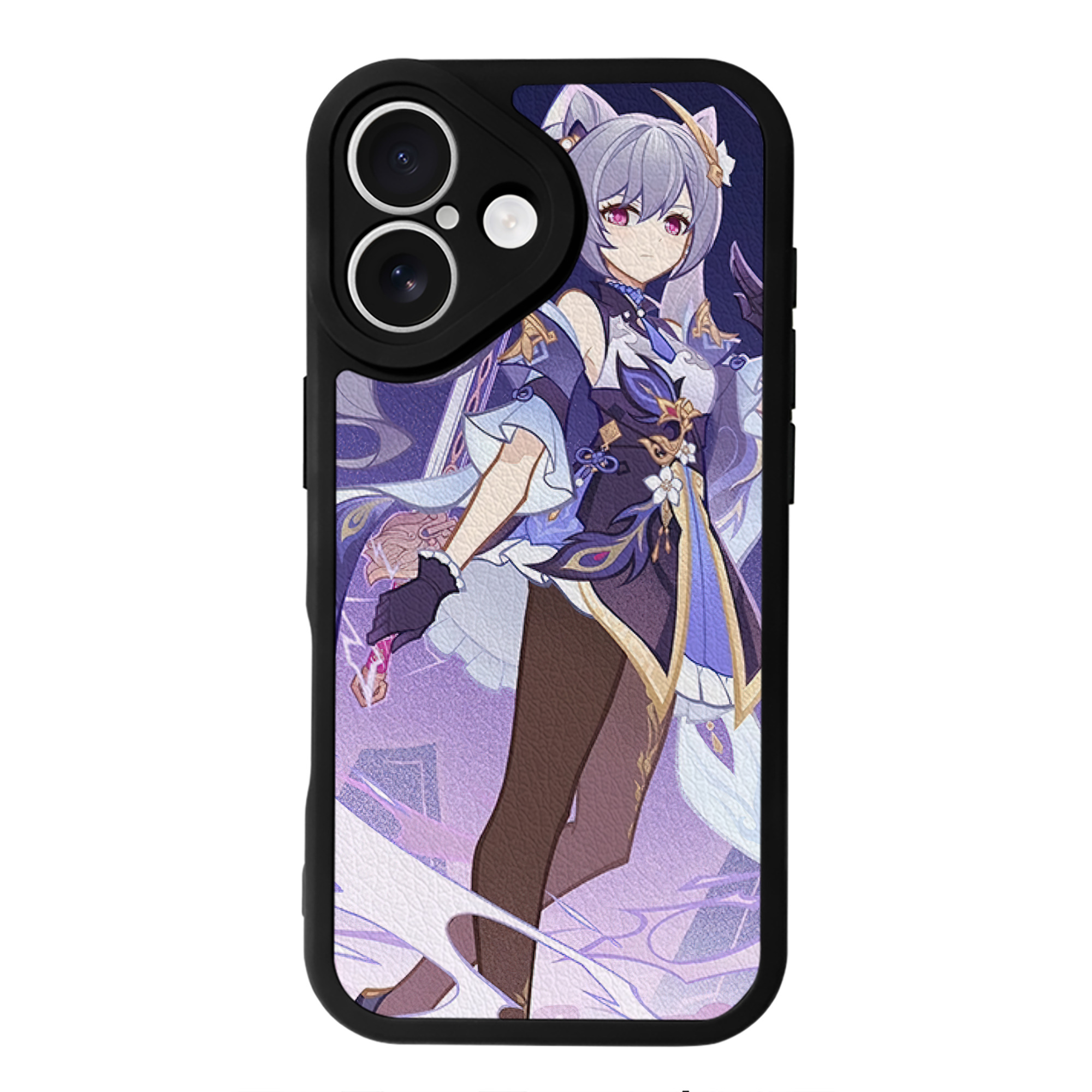 げんし神 genshin 【iPhone 16シリーズ対応】シリコンスマホケース（レザー調） 材質：シリコン